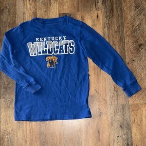 Team Athletics Kentucky Wildcats Kids Blue LS Shirt XS (4-5)